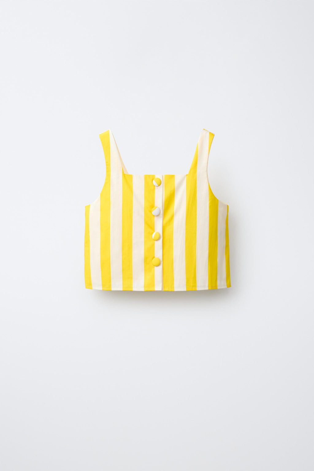TOP RAYAS BOTONES / Estampado