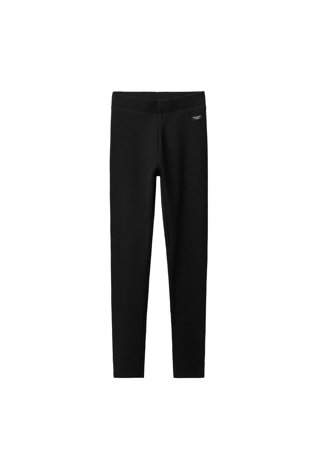 LEGGING RIB CON MODAL ETIQUETA / Negro