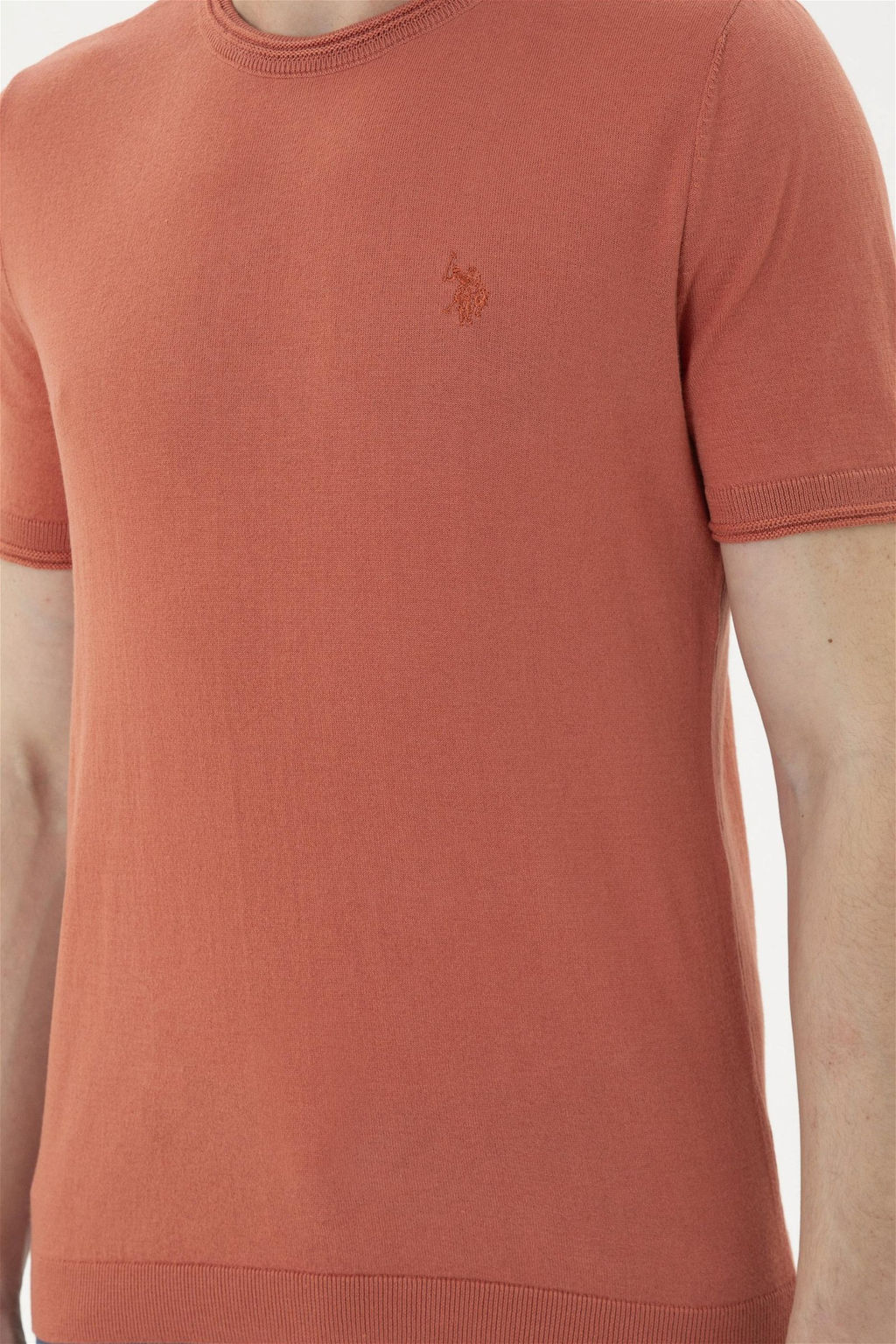 Мужской пудровый свитер - U.s. polo assn фото 6