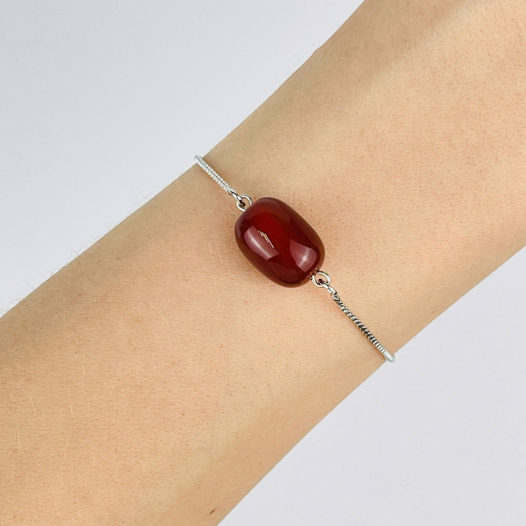 Браслет регулируемый с Сердоликом - Радуга самоцветов фото 2