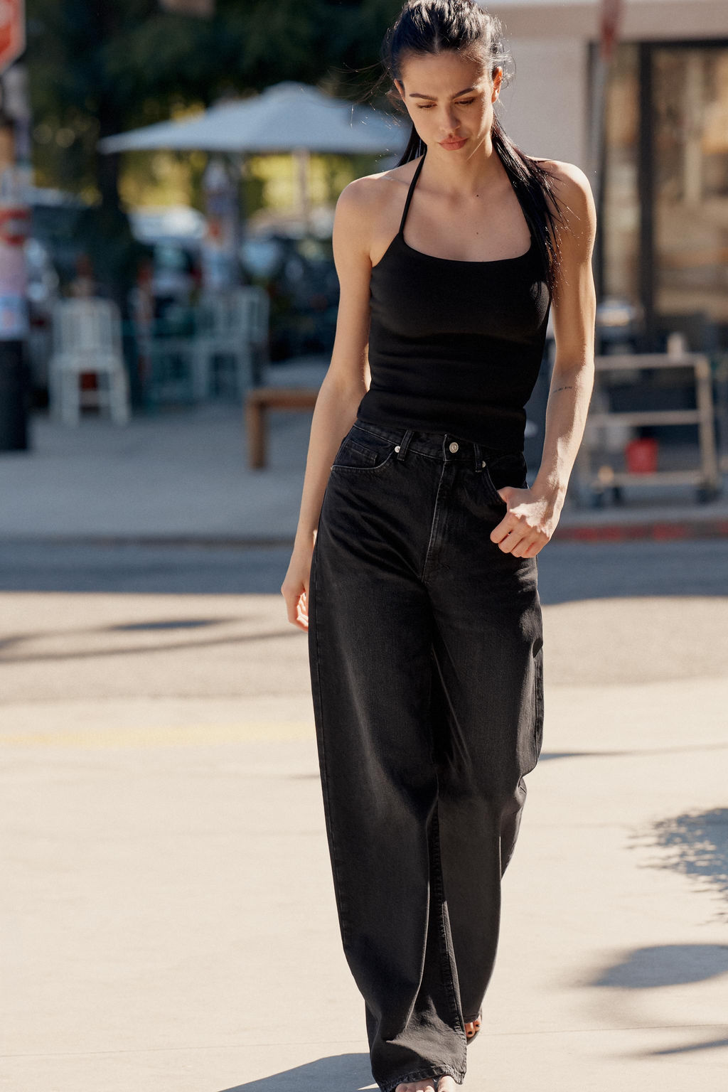 TRF EXTRA WIDE-LEG HIGH-WAIST JEANS - Zara фото 25