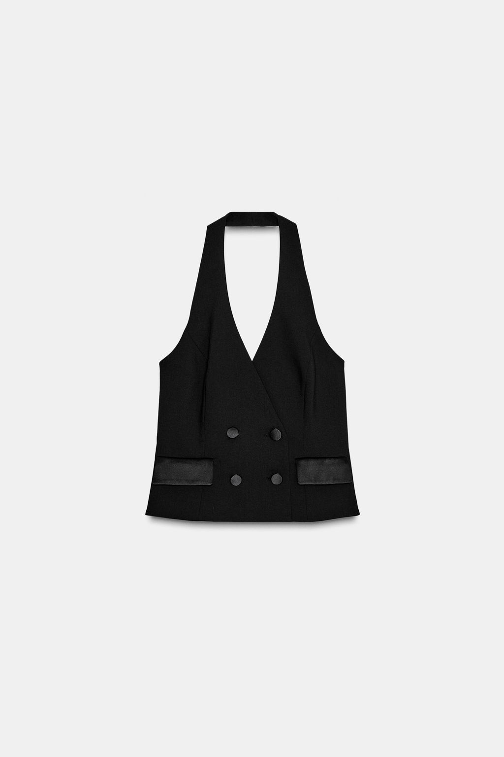 HALTER NECK TUXEDO WAISTCOAT