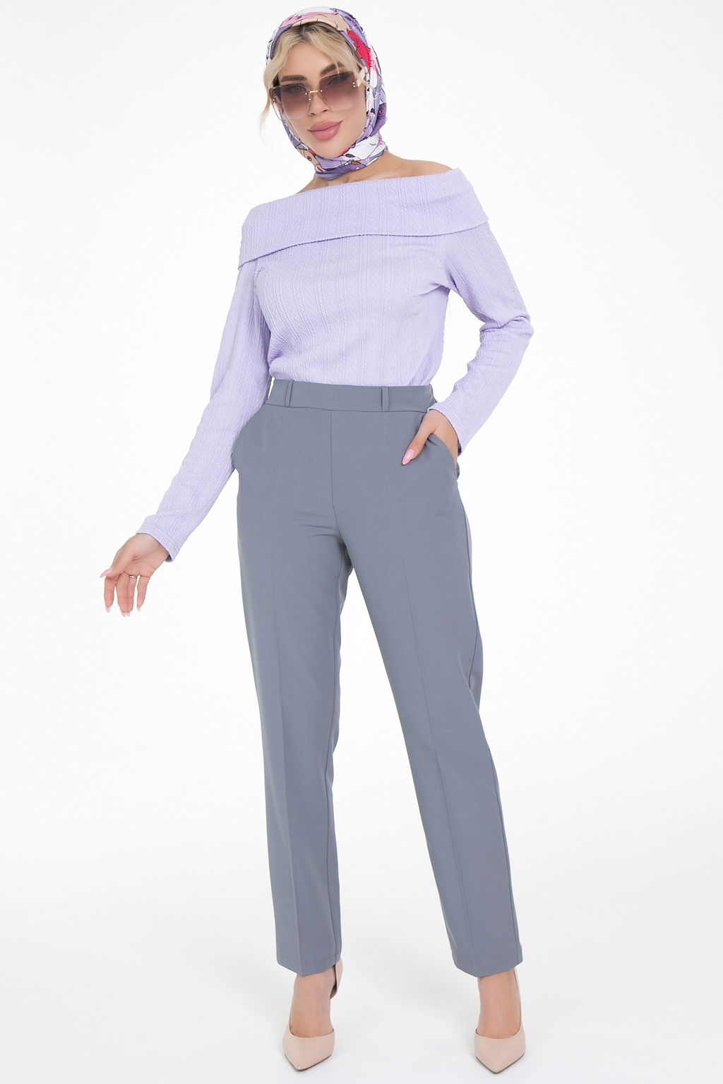 Брюки Стильный офис (грей) - Diolche фото 4