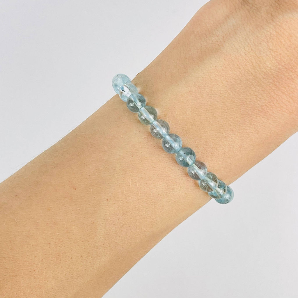 Браслет из голубого Топаза 18 см