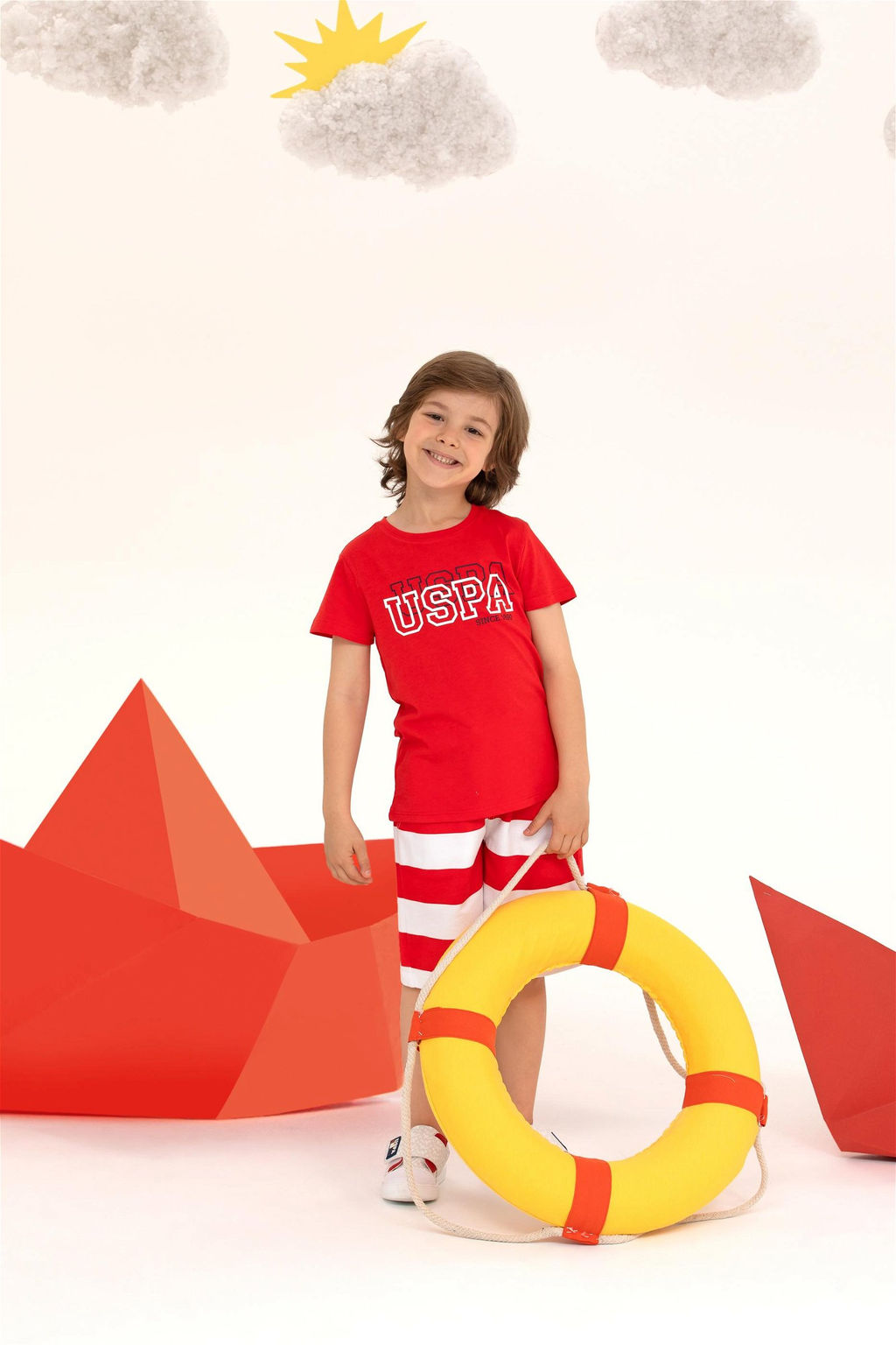 U. S. Polo Assn Детские красные вязаные шорты - U.s. polo assn фото 6