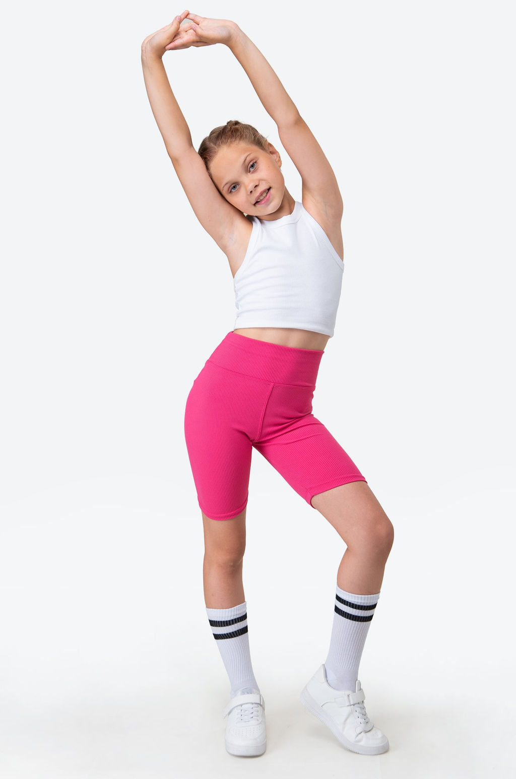 Велосипедки в рубчик для девочки Happyfox