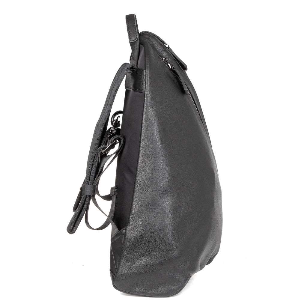8003-97 black, мужской кожаный рюкзак Barcelo Biagi