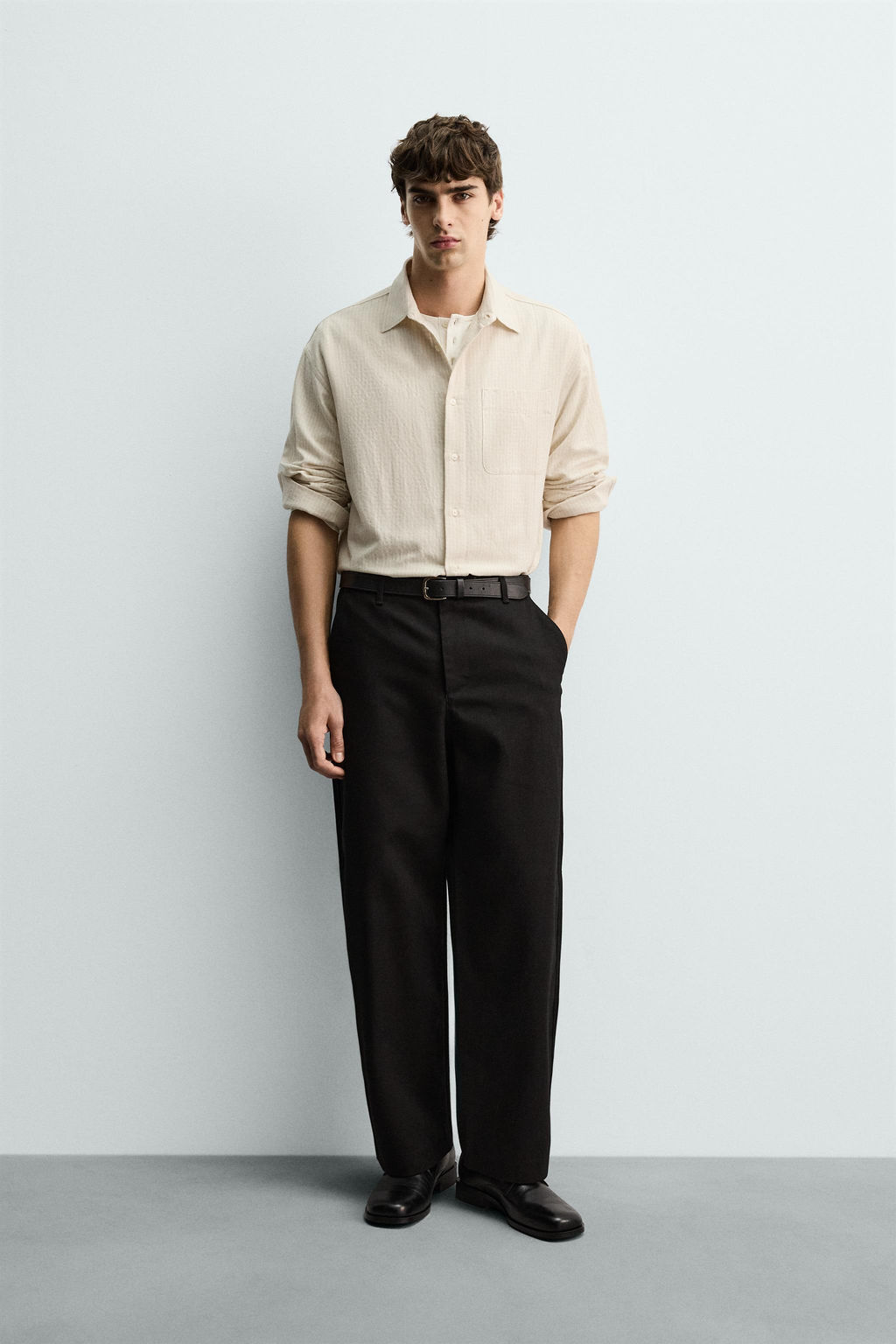 RELAXED FIT CHECK SHIRT - Zara фото 9