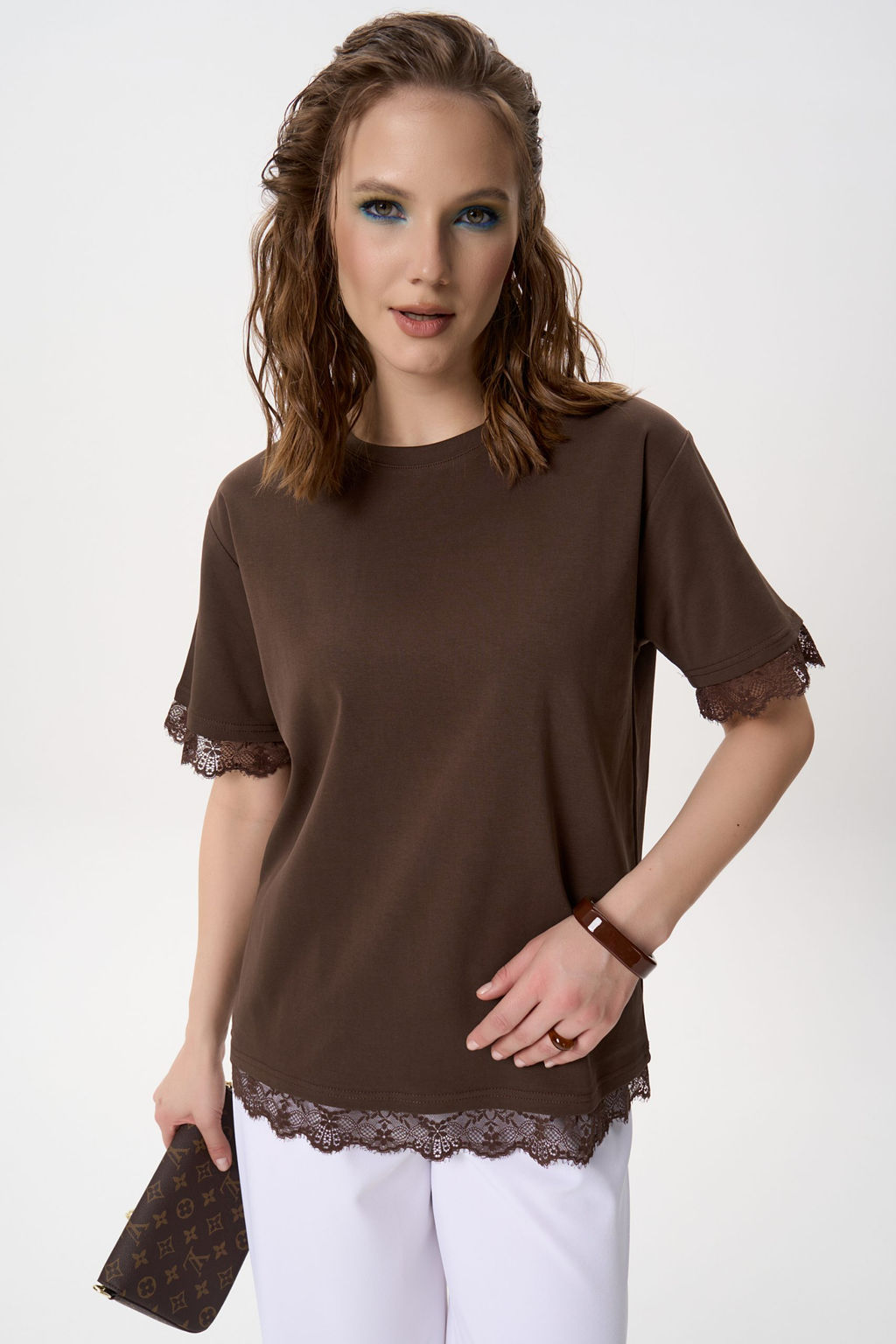 Футболка Бэль (шоколадный) - Эльза фото 10