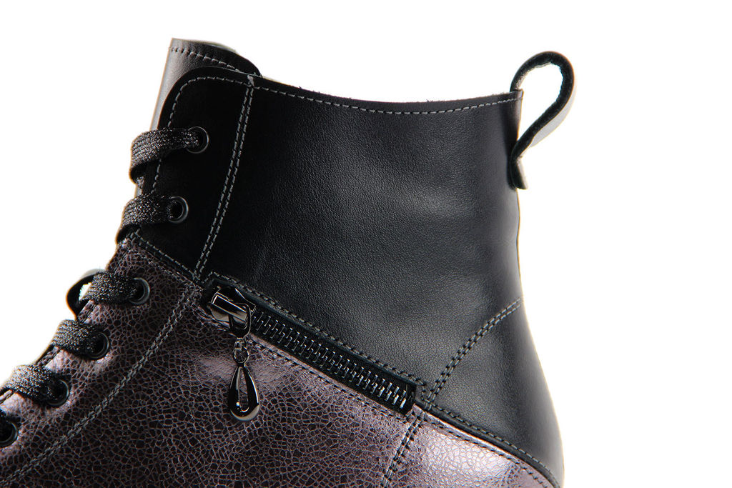 Ботинки 312.omega.black.nikel. /шерсть