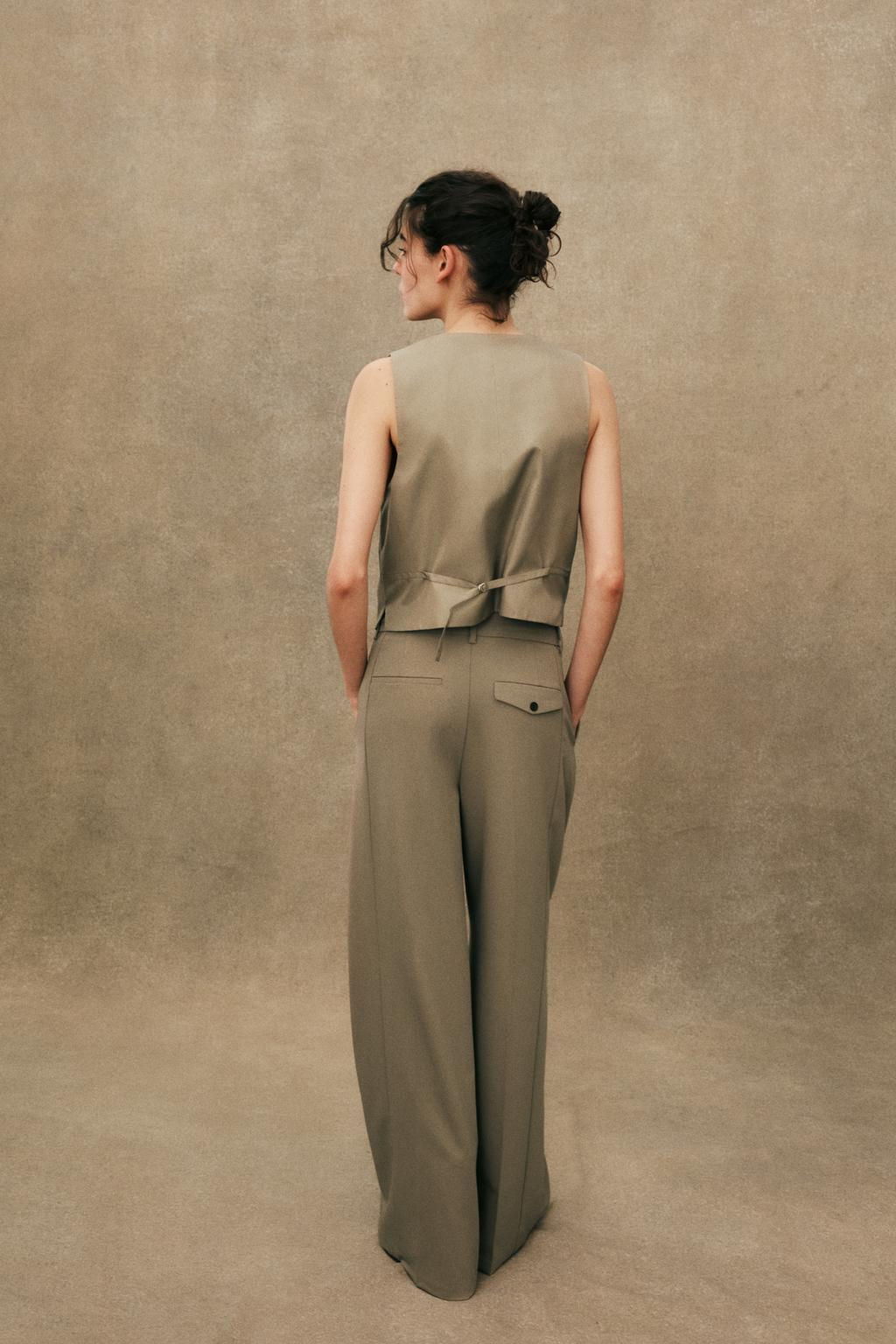 TROUSERS WITH DOUBLE PLEAT - Zara фото 4