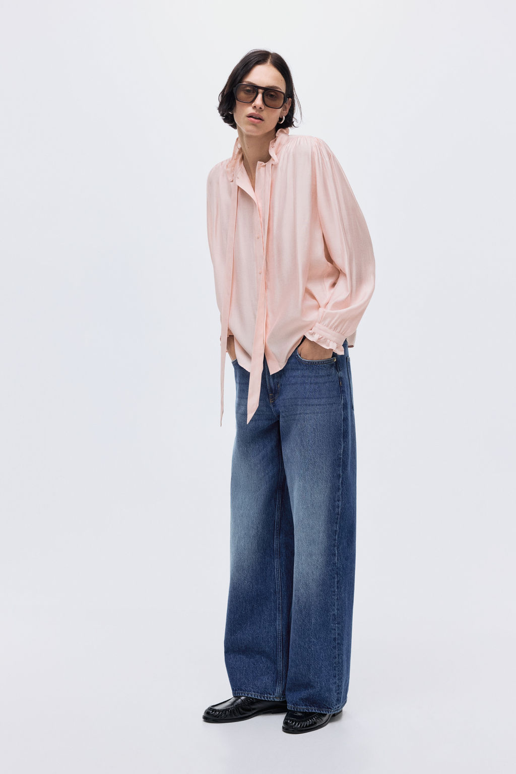 Blusa con lazada - H&m фото 2