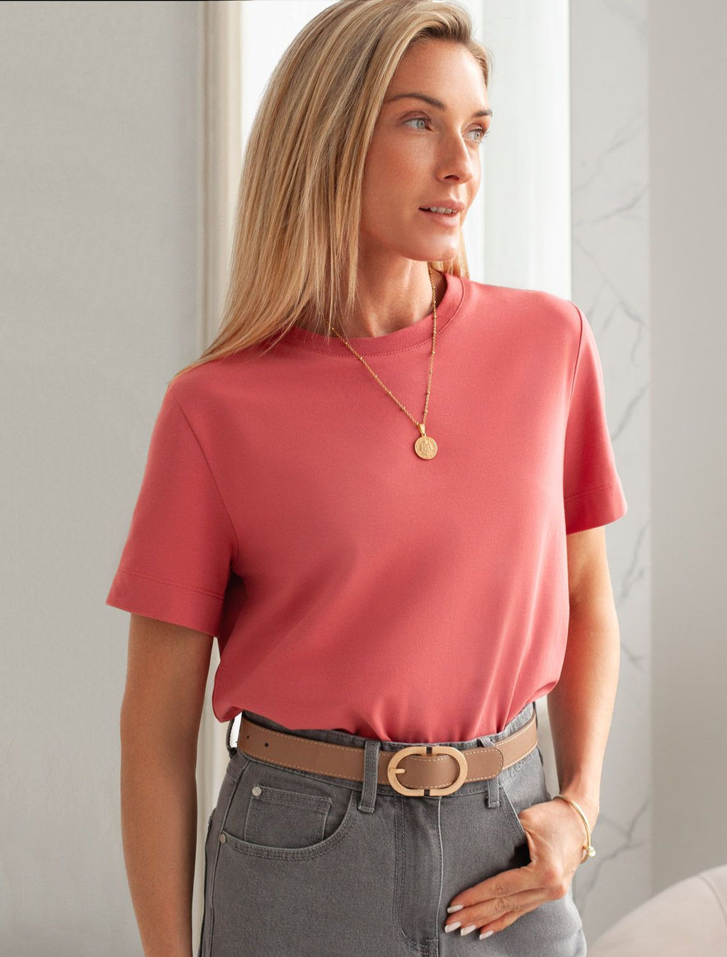 D49.110 Футболка женская терракота