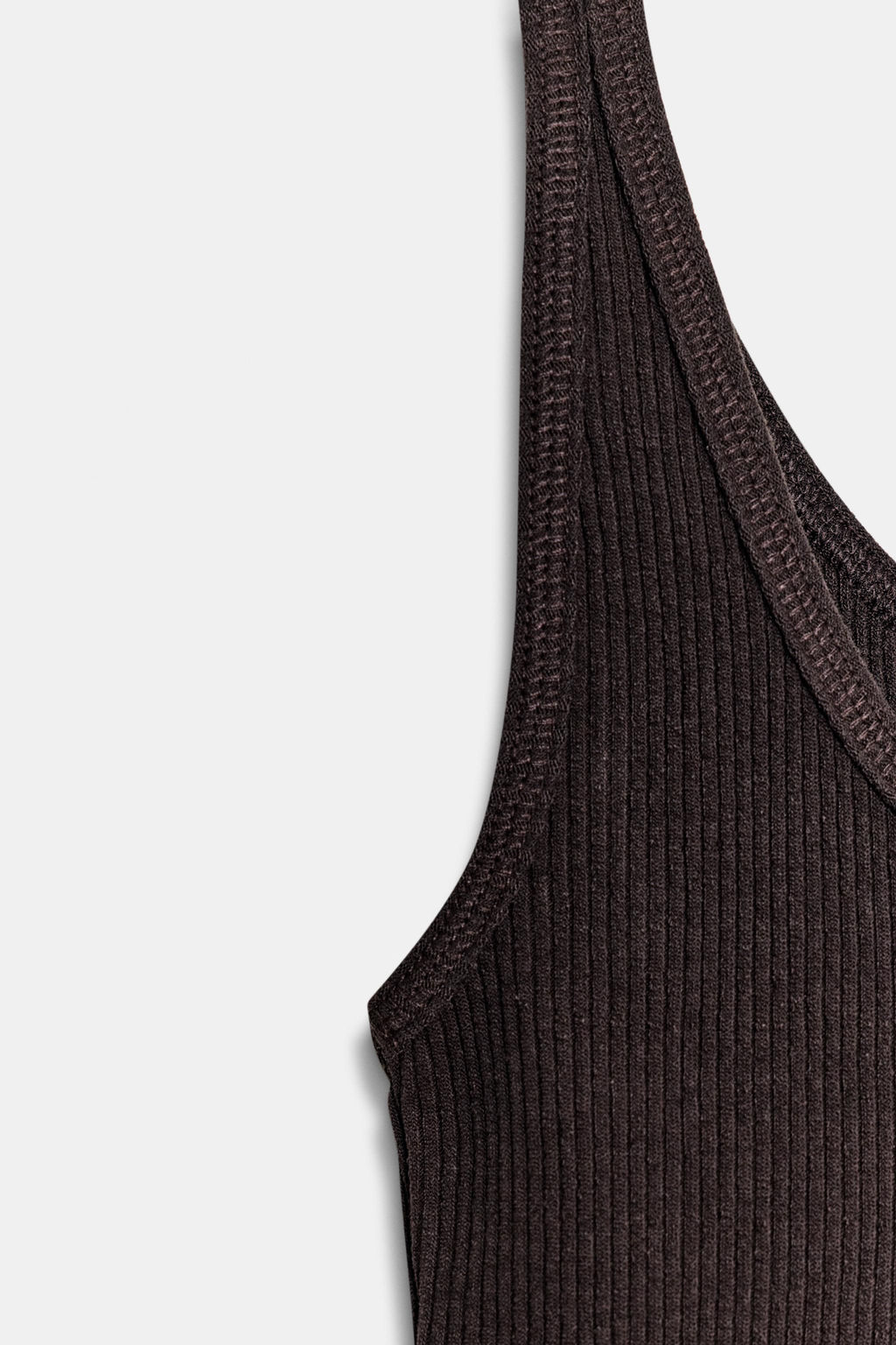 TOP RIB R?STICO / Chocolate - Zara фото 8