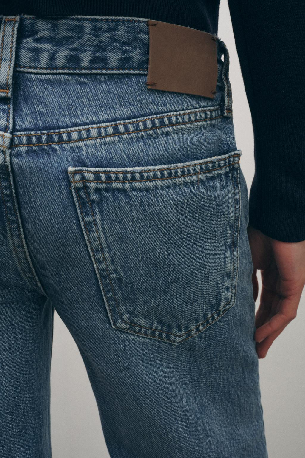 ZW COLLECTION BOOTCUT FULL LENGTH LOW RISE JEANS - Zara фото 4