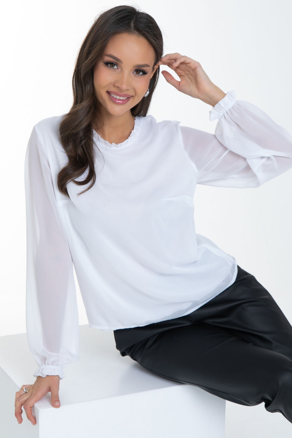 Блуза Волшебный шифон (вайт)