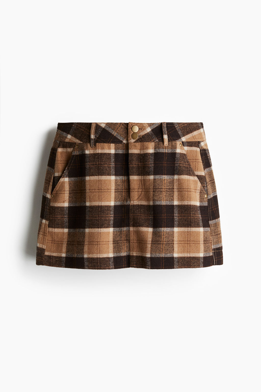 Brushed-finish mini skirt - H&m фото 8