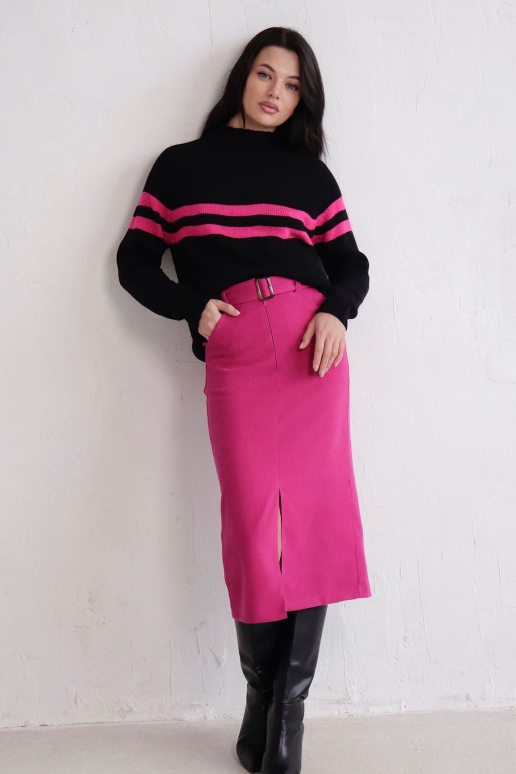 10916 Юбка базовая цикламен - Martichelli фото 4