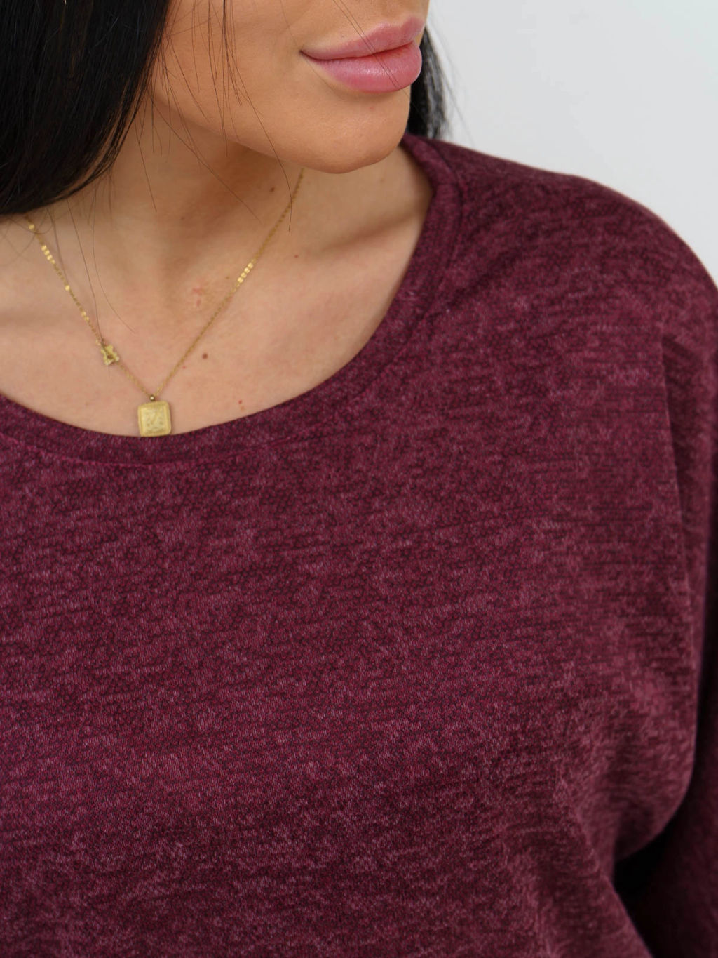 Туника женская, цвет бордовый