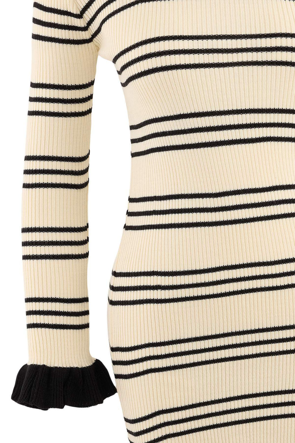 TRENDYOLMILLA Antrasit Mini Triko Cizgili Elbise TWOAW24EL00470  фото 3