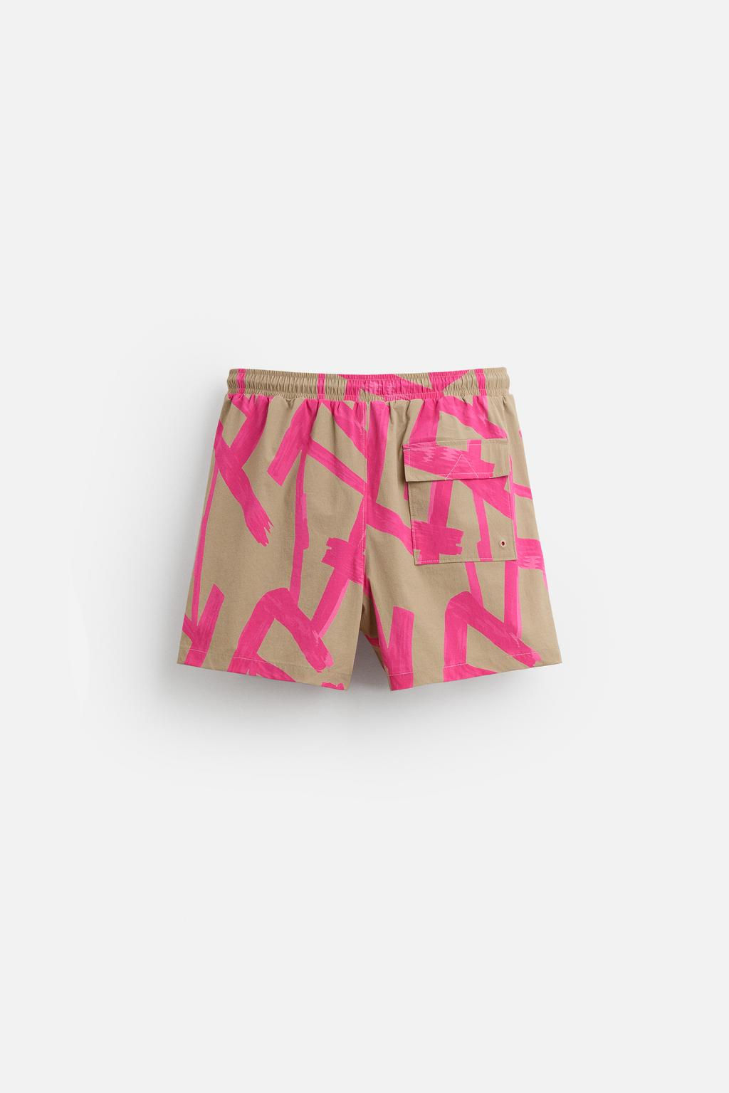 SOYUT DESENLI REGULAR FIT DENIZ SORTU - Zara фото 3