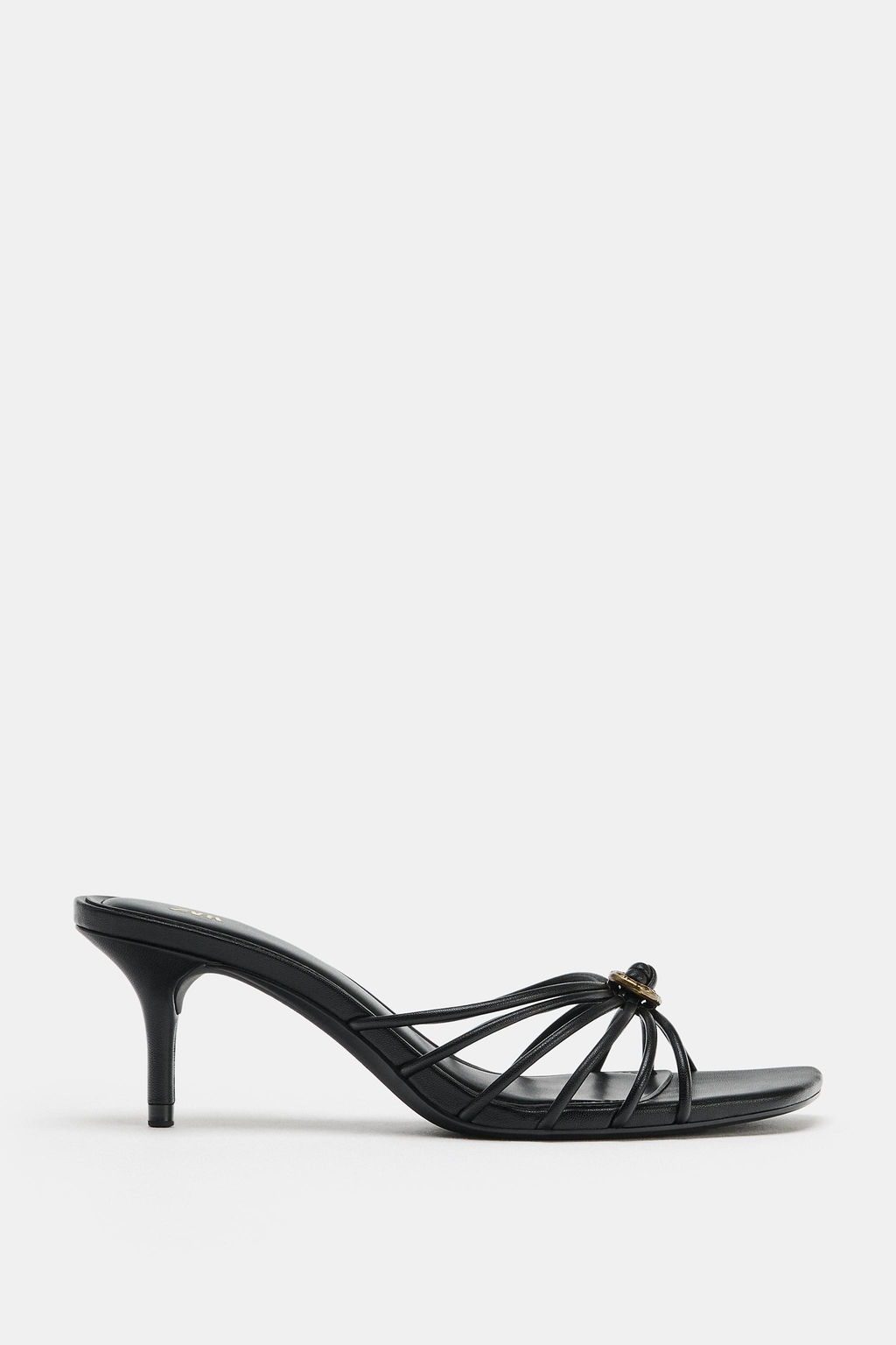 SANDALIA DETALLE MET?LICO / Negro - Zara фото 2