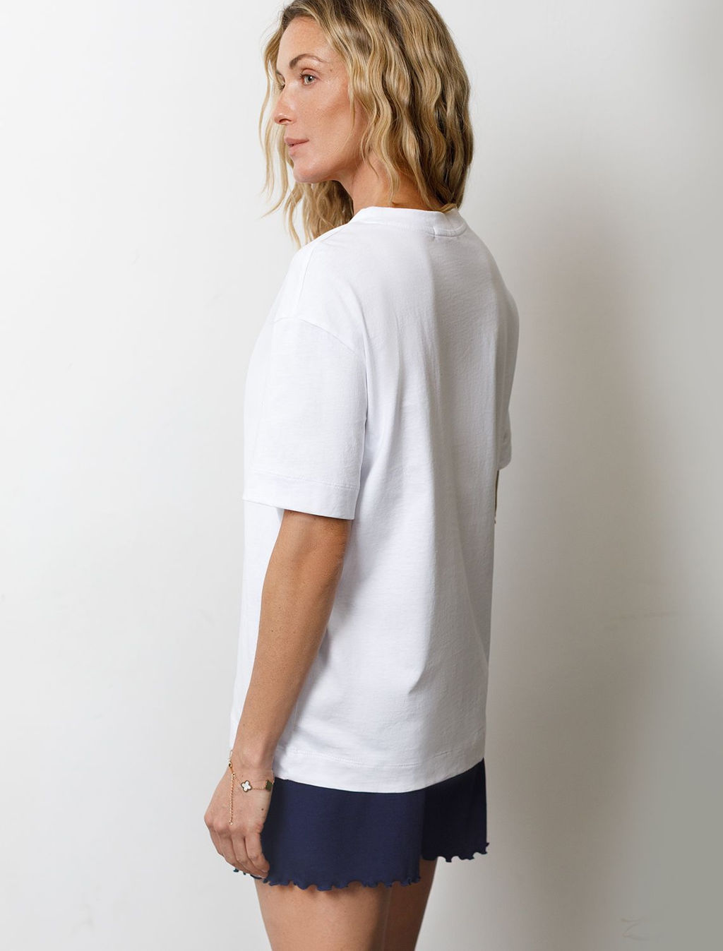 Футболка с принтом свободная из премиального 100% хлопка