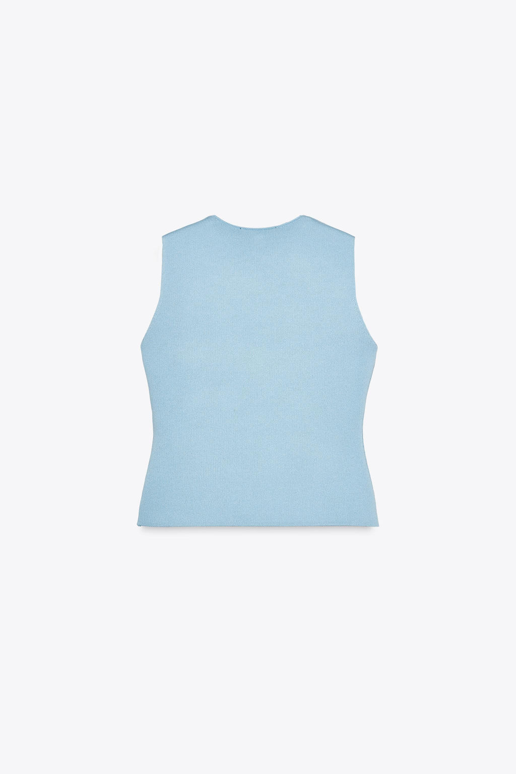PLAIN KNIT WAISTCOAT TOP - Zara фото 38