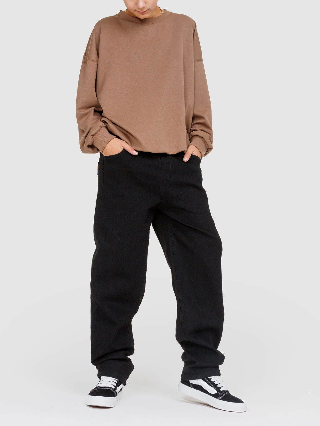 Джинсы-багги утеплённые для мальчиков - Синий мир фото 11