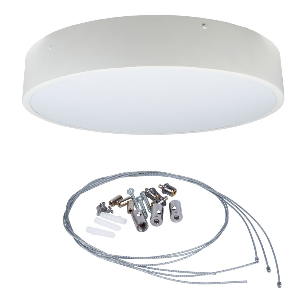 ULO-K40A 90W/4000К/R80 IP40 WHITE Светильник светодиодный накладной. Белый свет (4000K). Диаметр 800мм. Корпус белый. ТМ Uniel
