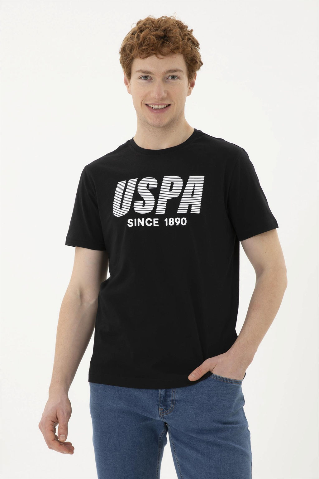 Мужская черная футболка - U.s. polo assn фото 3