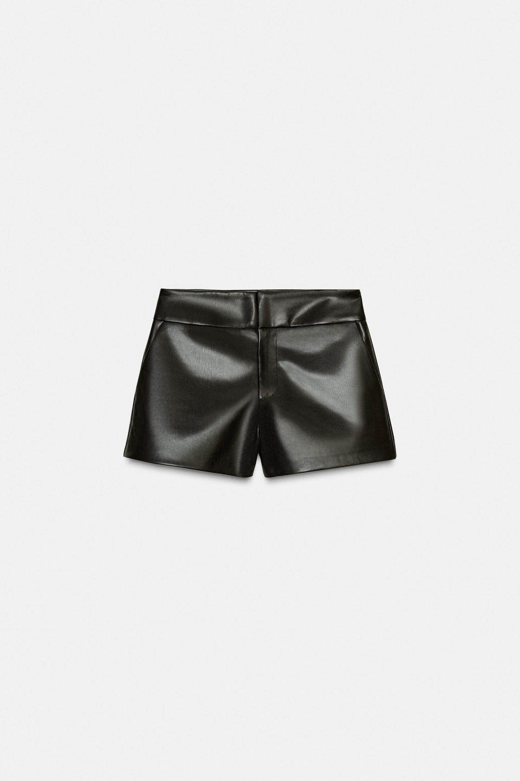 FAUX LEATHER MINI SHORTS - Zara фото 3