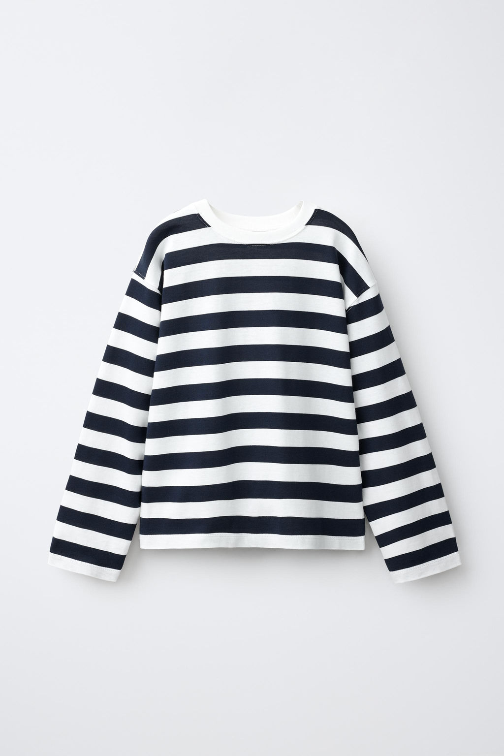 CAMISETA RAYAS / Azul / Blanco - Zara фото 3