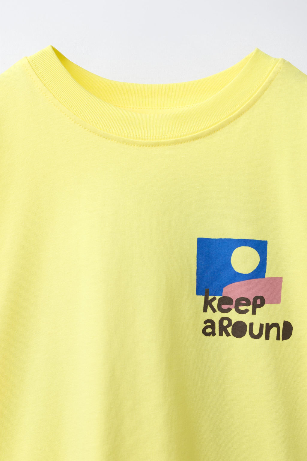 CAMISETA ESTAMPADO / Amarillo - Zara фото 3
