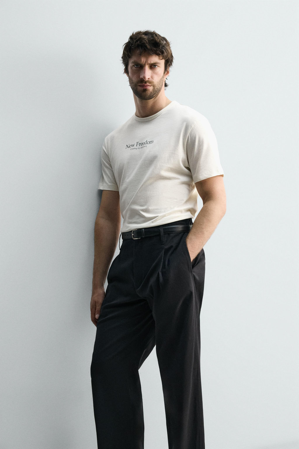 PRINTED TEXT T-SHIRT - Zara фото 6