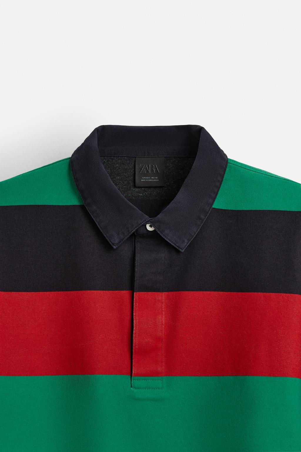 STRIPED POLO SHIRT - Zara фото 10