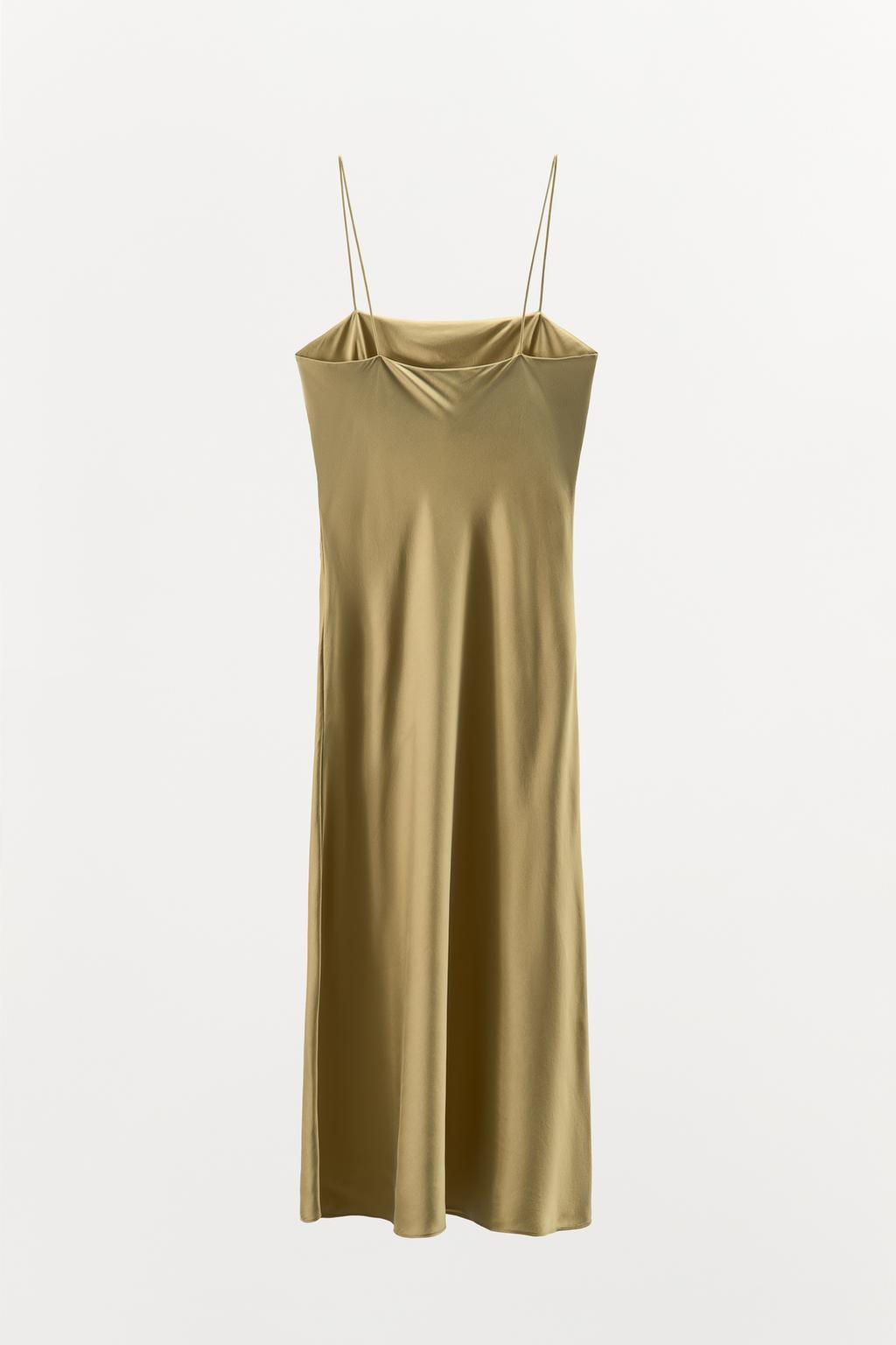 SILK STRAPPY DRESS - Zara фото 6