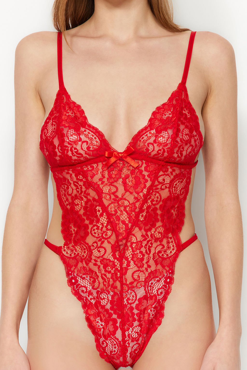 TRENDYOLMILLA Siyah Dantelli Ip Ask?l? C?tc?tl? Orme Body THMAW23BD00008  фото 5
