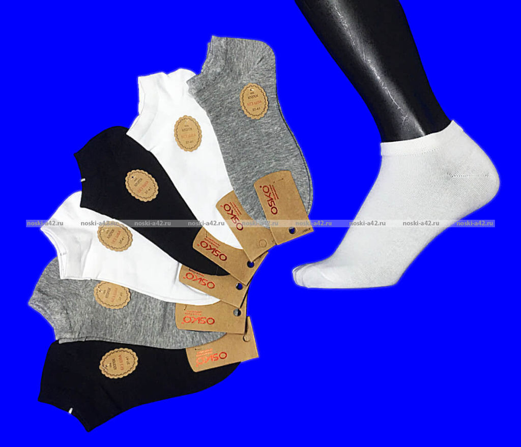 Цена за 12 пар. OSKO (CHMD) укороченные носки женские однотонные арт. А1681 (71117)