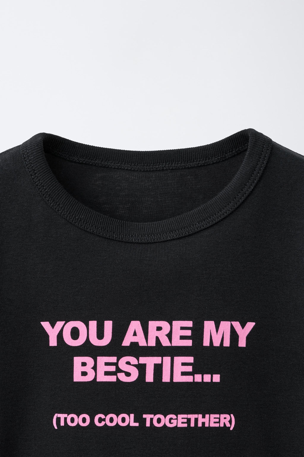 CAMISETA ESTAMPADA TEXTO / Negro - Zara фото 4