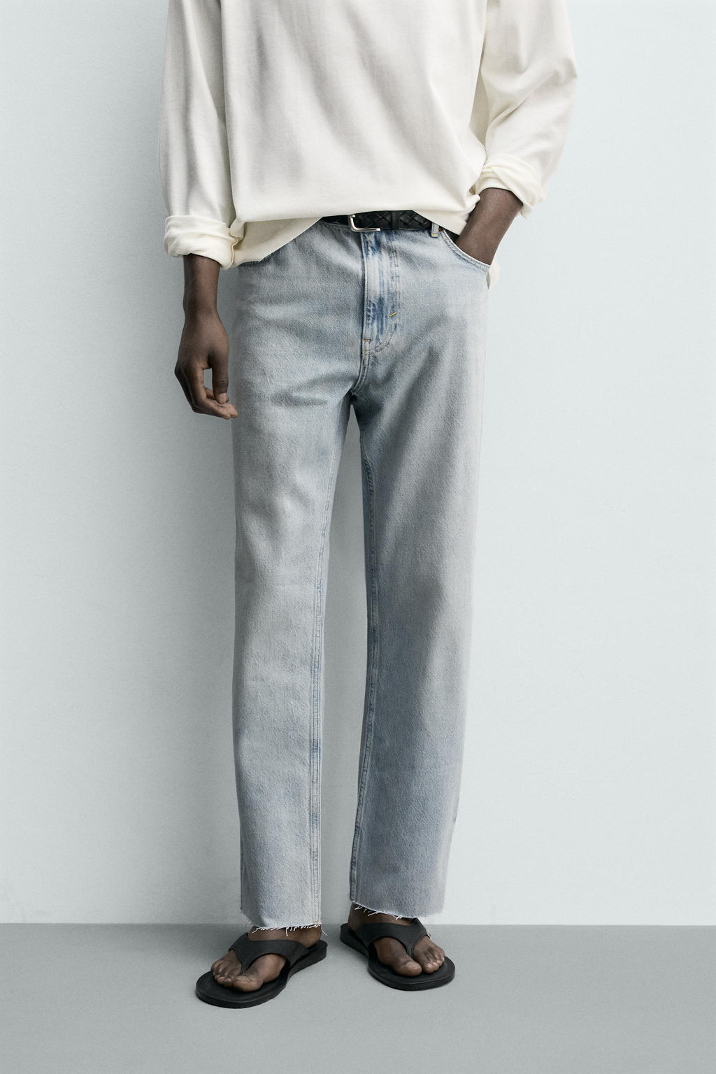 JEANS STRAIGHT FIT / Azul claro - Zara фото 2
