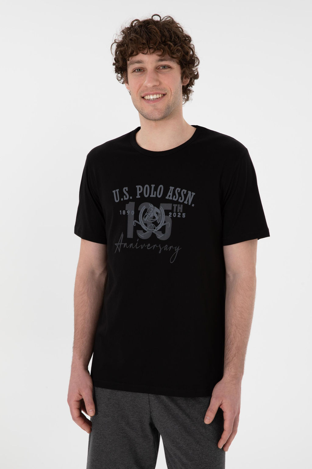 Erkek Siyah Pijama Tak_m_ Sepette S_rpriz _ndirim - U.s. polo assn фото 3