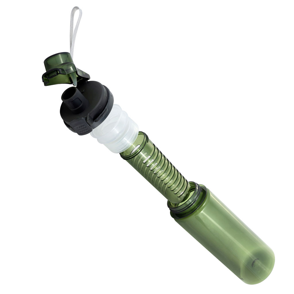 Бутылка спортивная для воды 750мл из пластика (тритан) (тёмный, тёмно-зелёный, бордовый) (2304) /KAM - Kamille фото 8