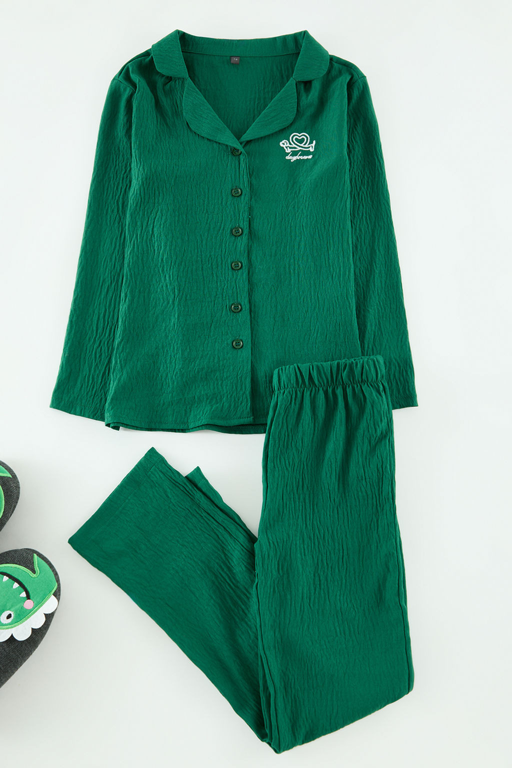 Zumrut Yesili K?z Cocuk Desenli Mini Me Anne K?z PIjama Tak?m? - Trendyolmilla фото 4