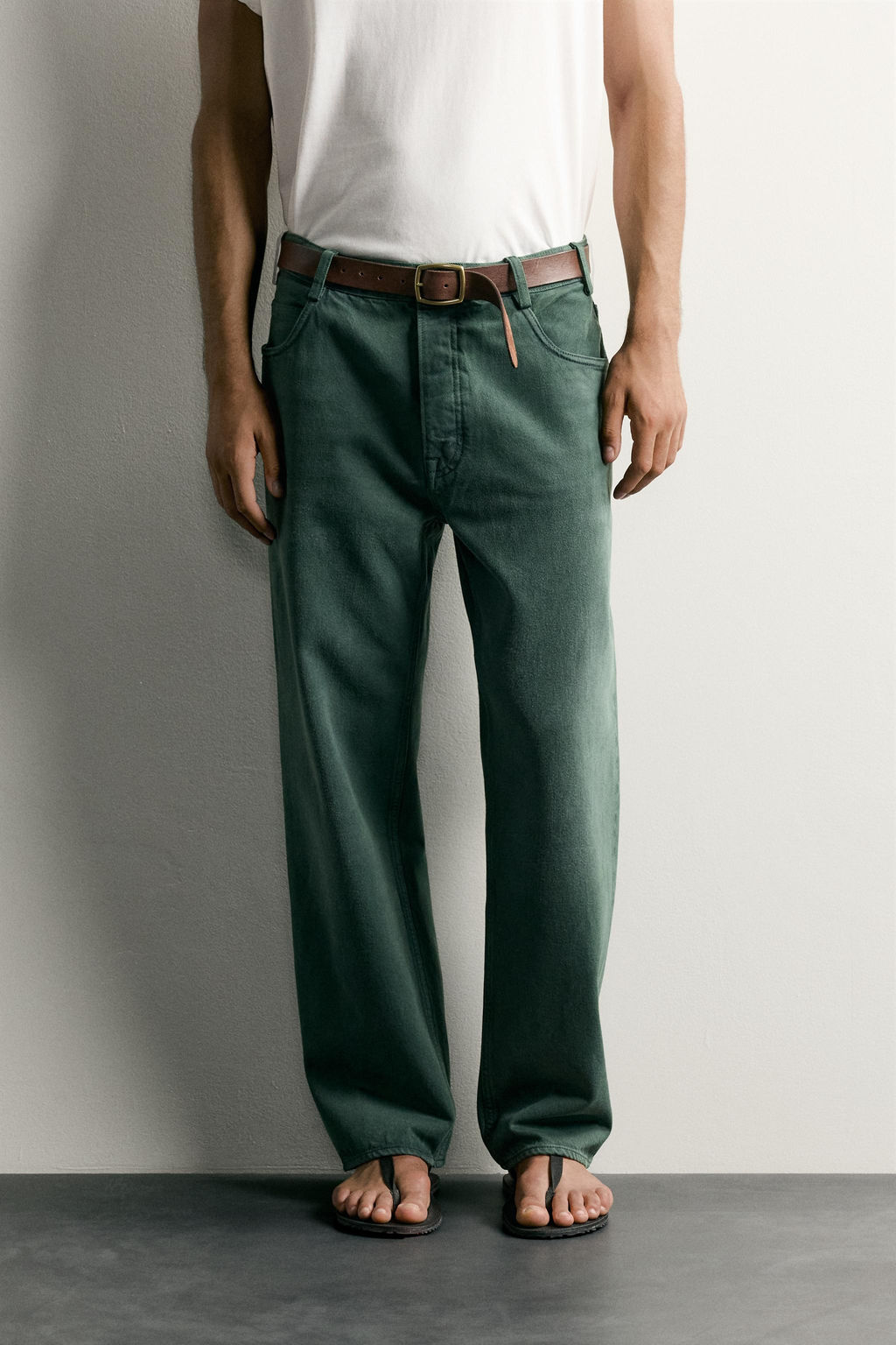 JEANS RELAXED FIT PLANCHADO / Botella - Zara фото 2