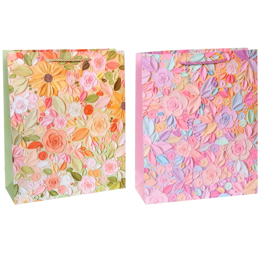 Пакет подарочный "Луговые цветы" 32*26*10 см