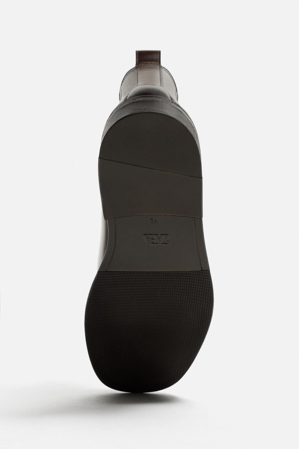 LEATHER CHELSEA BOOTS - LIMITED EDITION - Zara фото 9