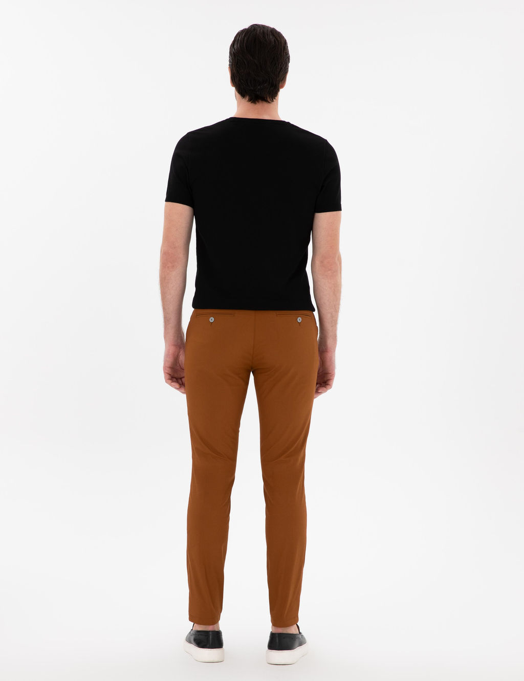 Светло -коричневые стройные брюки холста - Cacharel фото 4