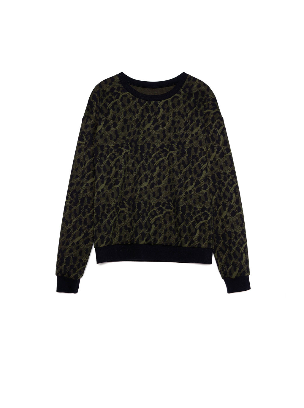 CONTE Свитшот c леопардовым рисунком LD 1054 khaki leo - Conte elegant фото 4