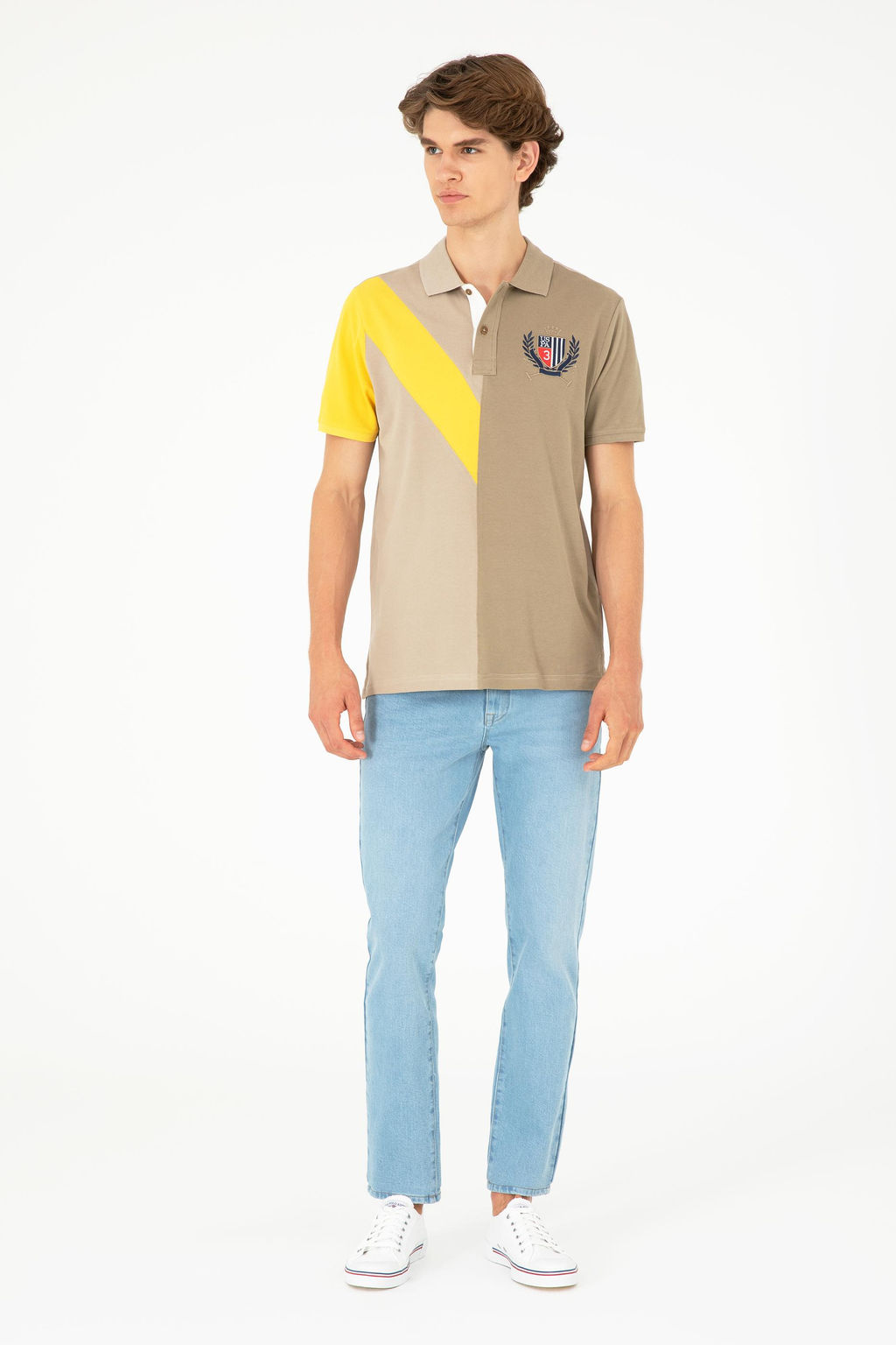 Мужская футболка светло-хаки Неожиданная скидка в корзине - U.s. polo assn фото 4